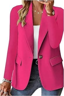 Blazers for Women 2025 Trendy Business Casual Jackets Long Sleeve Open Front Cardigan Work Suit Spring Fashion Blazer