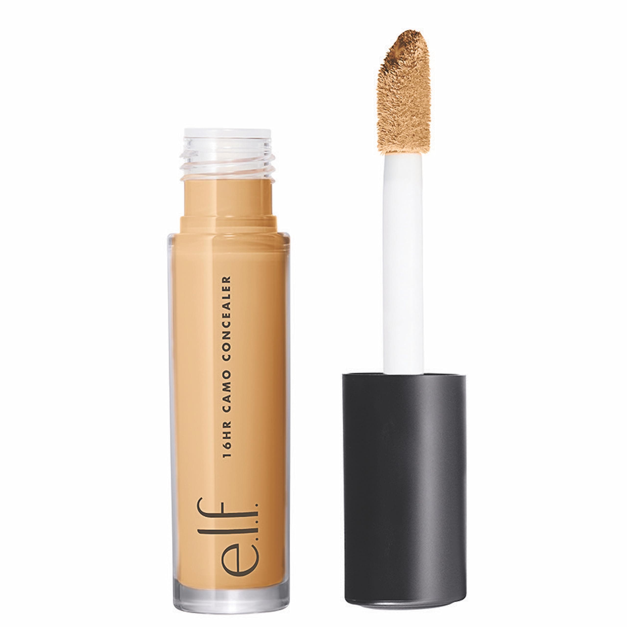 e.l.f. 16HR Camo Concealer Full Coverage Lightweight Conceals Corrects Contours Highlights Dries Matte 6 Shades + 27 Colours Ideal for All Skin Types 6ml, Medium Peach, 1 count