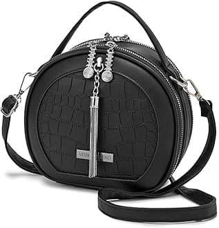 VISMIINTREND Stylish Leather Round Crossbody Sling Side Shoulder Hand Bags for Women | Daily Use | Mobile Phone Bag | Ladies Purse | Birthday Gift for Teenager Girls | Wife | Rakhi Gifts for Sisters