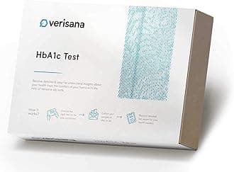 HbA1c Test – at Home Kit – Measure Your A1c Blood Sugar Levels – Blood Analysis by CLIA-Certified Lab – Verisana