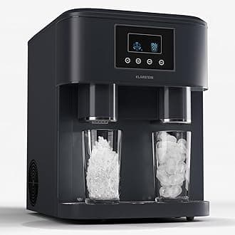 Klarstein 1.8L Small Ice Maker Machine, Counter Top Ice Machine For Home and Kitchen, Fast Operation, 15 kg of Crushed and Bullet Ice, Touch Controls, Easy To Clean Countertop Ice Cube Maker Machine