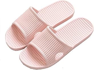 Bathroom Shower Anti-slip Lightweight Slipper for Men and Women, Pink, 40/41 EU