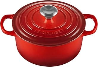 Signature Cast Iron Round Casserole, 18 cm - Cerise