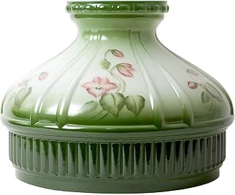 Aladdin 10" Green Violets Glass Shade #N667