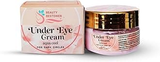 Beauty Bestowe || Under Eye Cream for Dark Circles Removal Women/Men Gel based, Organic, Natural, Rich, Anti-Puffy, Wrinkle Care & Glow (Model 04)
