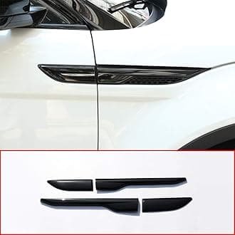 METYOUCAR ABS Side Door Fender Air Vent Outlet Trim for Land Rover Range Rover Evoque 2012-2017 (Piano Black)