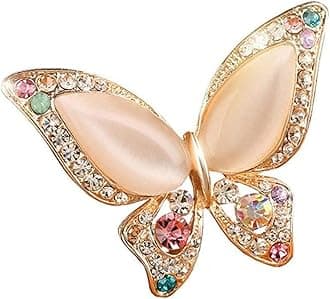 Butterfly Brooch for Women Rhinestone Brooches Fashion Colorful Butterfly Brooch Fashion Wedding Jewelry