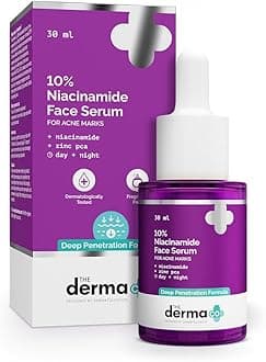 10% Niacinamide Serum with 2% Zinc, Powered by Deep Penetration Formula™ | Fades Acne Marks, Controls Oil & Reduces Dark Spots | 30 ml