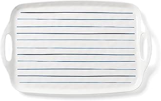 Lenox 895239 Blue Bay Melamine Handled Platter, Lightweight Melamine Material