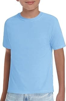 Haloumoning Boys Short Sleeve Crew Neck T-Shirts for 5-14 Years