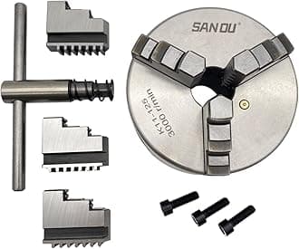 125mm Lathe Chuck 3 Jaw Self-Centering Chuck K11-125 Manual Chuck 5'' Lathe Tool Chuck For Mini Lathe