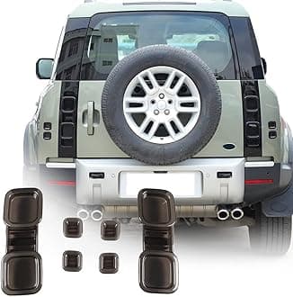 YIWANG ABS Black Car Exterior Taillight Protection Cover Accessories for Land Rover Defender 90 110 130 2020-2025