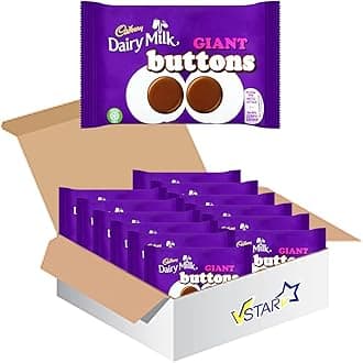 VSTARAll Chocolate Bars Collection (Cadbury Dairy Milk Giant Buttons Bag 40g, Full Box), 1.0 count