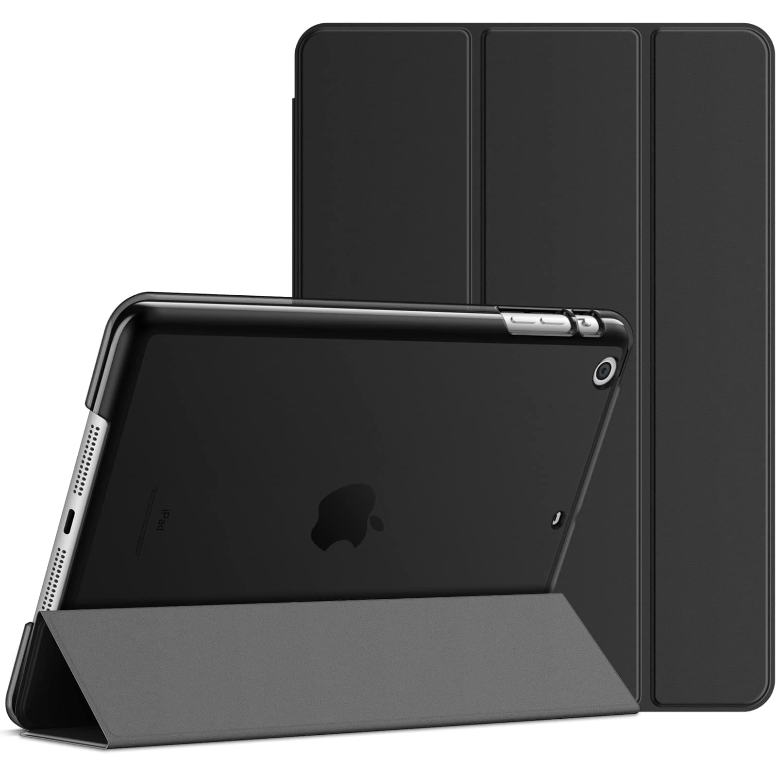 JETech Case for iPad Mini 1 2 3 (Not for iPad Mini 4), Smart Cover Auto Wake/Sleep (Black)
