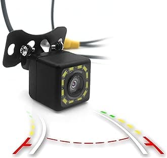 QUICTO Car Backup Camera, Waterproof Ultra HD 12 LED Night Vision Rear View Camera, 170° Wide View Angle Long License Plate Frame Camera, Universal Cars, SUV, Trucks, RV