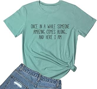 BLACKMYTH Women's Graphic Funny T Shirt Cute Tops Teen Girl Tees