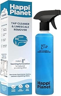 Happi Planet | Tap Cleaner & Limescale Remover | India’s 1st Foaming Formulation for Reduced Scrubbing Effort | 500ml | Suitable for Bathroom, Tap, Shower, Tiles, Mirrors | Non Toxic & Eco-Friendly