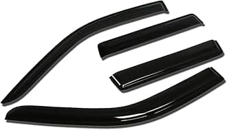 Auto Dynasty Rain Guards Tape-On Compatible with 2003-2006 Mitsubishi Outlander 1st Gen 4pcs Window Visor Deflector