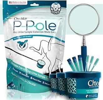 KIT4CAT CheckUp P-Pole - Dog Urine Collection Pack - Telescopic Pole, Cups, Pipettes & Vials - A New Innovative, DIY Approach to Collect Your Dogs Urine at Home and Have it Ready for Testing