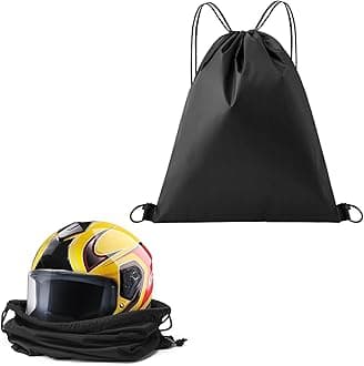 Upgraded Motorcycle Helmet Bag,Large Capacity Welding Helmet Bag with Drawstring Design,Travel Essentials Motorcycle Helmets Backpack for Storing Most Dirt/Bicycle/Bike Helmets