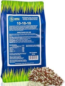 10-10-10 Complete Lawn & Garden Granular Fertilizer with Micronutrients – Balanced NPK Plant Food for Soil Health, Blooms & Roots – Safe for Vegetables, Fruits, Lawns (10 Pounds)
