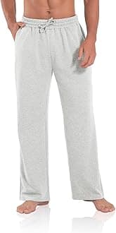 Agnes Urban Men's Joggers Sweatpants Open Bottom Straight Leg Casual Loose Fit Running Athletic Jersey Pants with Pockets