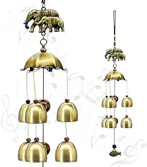 Sympathy Wind Chimes,Elephant Wind Chimes Deep Tone for Garden, Patio, Home or Outdoor Decor,Memorial Wind Chimes for Loss of Loved One,Gifts for Mom,Father