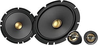 PIONEER A-Series Plus TS-A1601C 6.5” 2-Way Speakers (Pair) – 350W Max, Crisp Highs + Clear Vocals, Enhanced Bass, Ideal Factory Upgrade, Installation Adaptors Included