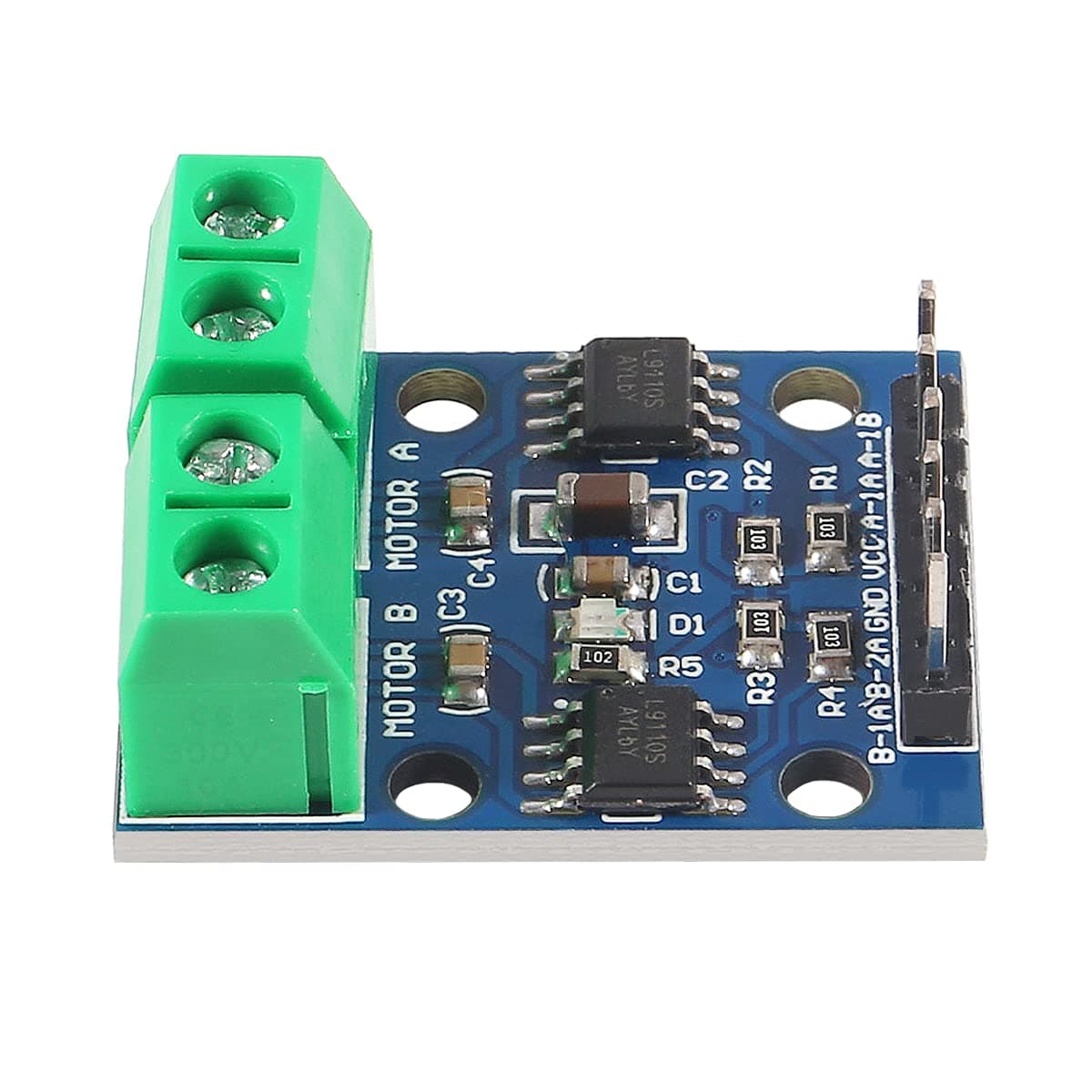 6pcs L9110S DC Motor Drive Module Stepper Motor Drive Controller Board 2.5-12V H-Bridge Can Drive Dual DC Motor at The Same time or 4 Wire 2 Phase Stepper Motor