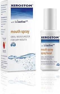 Xerostom Dry Mouth Spray – Oral Moisturiser Spray with Saliactive - Saliva Spray for Dry Mouth Spray Sugar Free, Mouth Ulcers