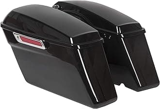 ECOTRIC Hard Saddle Bags Trunk W/Lid & Latch Key Compatible With 1993-2013 Harley Touring Models FLT, FLHT, FLHTCU, FLHRC, Road King, Road Glide, Street Glide, Electra Glide, Ultra-Classic