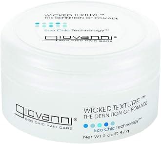 GIOVANNI Wicked Texture The Definition Of Pomade - Styling Hair Pomade, Helps to Shape Hair & Smooth Texture, Water Based Pomade that Washes Out Easily, Vegan, Paraben Free, Color Safe - 2 Oz
