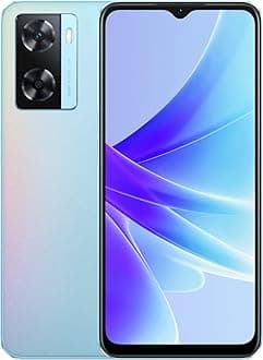 OPPO A77 Dual SIM 6.56 inches Smartphone 128GB 4GB RAM5000mAh Long Lasting Battery Fingerprint and Face Recognition 4G LTE Android Phone, Sky Blue, CPH2385, A77 4G
