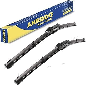 ANRDDO Wipers Factory Replacement For 2004-2010 BMW 5-Series 6-Series E60 E61 525i 535i 530i 545i 550i 645Ci 650i M5 M6 Original Equipment Windshield Wiper Blades Set -24"+23" Top Lock (Set of 2)