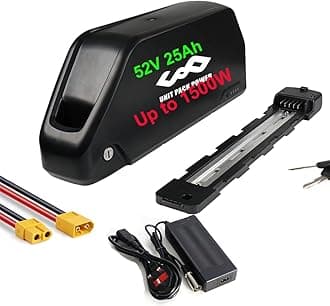 Saibike 52V 25Ah Shark Ebike Battery for 500W 750W 1000W 1500W Electric bike Conversion Kit (52v 25Ah 0-1500W(Chinese A Grade Cell）)