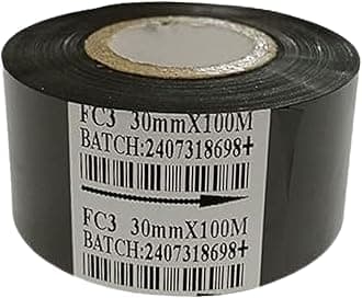 Hot Foil Ribbon for Coding Machine (30MM x100M Black)