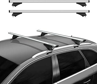 OMAC Roof Rack Cross Bars for Volvo XC40 2018 to 2023, 165 Pounds, Silver, Aerodynamic 2 Pieces