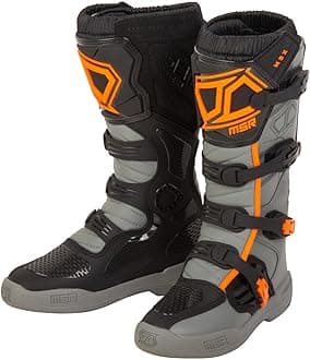 MSR M3X Motocross Boot (8, Grey/Orange)