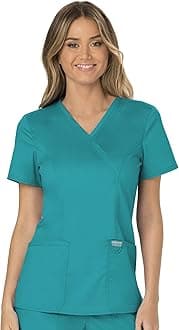 Cherokee Women's Mock Wrap Top Medical Scrubs