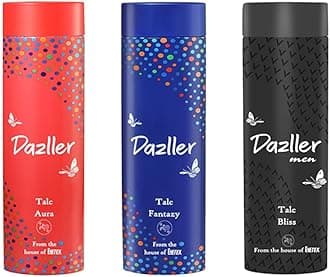 Dazller Talcum Powder|Combo Pack|Unisex Fragrance|Fresh & Long Lasting|900g