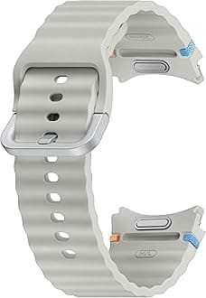 Samsung Galaxy Official Sport Band (M/L) for Galaxy Watch7, Silver