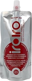Premium Natural Semi-Permanent Hair Color 110 Iro Dark Red (8oz)