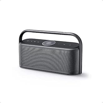 Motion x600 Bluetooth Speaker with Wireless Hi-Res Spatial Audio, 50W Sound, IPX7 Waterproof, Pro EQ, Built-In Handle, AUX-In, Portable Speaker for Home, Office, Outdoors