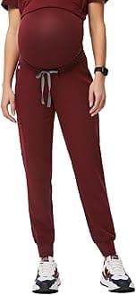 FIGS Zamora Jogger Maternity Scrub Pants for Women — Slim Fit, 5 Pockets, 4-Way Stretch, Anti-Wrinkle Women Scrub Bottoms