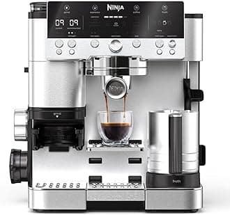 Luxe Premier 3-in-1 Coffee Machine, Latte, Cappuccino, Cold Brew & Espresso Maker With Built in Bean Grinder & Milk Frother, Easy to Use, 4 Automated Froth Presets, Silver, ES601UK