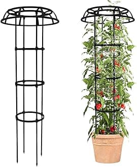 Upright Trellis for Climbing Plants - Garden Creeper Plant Support for Climbers - Steel Pipe Garden Climbing Trellis for Plants - 135 CM Adjustable Outdoor/Indoor Plant Trellis for Climbing