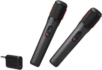 PartyBox 2x Digital Wireless Microphone, Rechargeable Battery (20 Hours - 700mAh), Clear Voice, Clear Sound, Stable Connection at 2.4 GHz