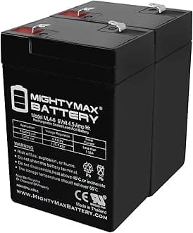Mighty Max Battery 6V 4.5AH SLA Battery for Game Deer Feeder Mojo Duck - 2 Pack