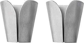 KESKitchen Towel Hooks Self Adhesive Dish Towel Holder Hand Towel Hook Rack Hanger Ring RUSTPROOF Stainless Steel Brushed Finish 2 Pack, AH7201-2-P2