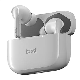 boAt Airdopes 163/ Airdopes 161 Bluetooth in Ear Earbuds with 40 HRS Battery, Fast Charge, 13mm Drivers, IPX5, Quick Touch Response Control (Ivory White)